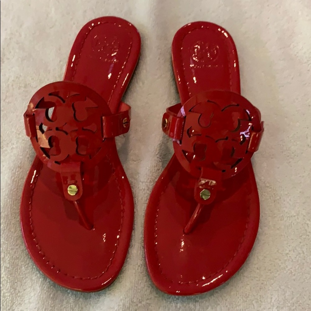 Tory Burch Flip Flops - Red - Size 7
